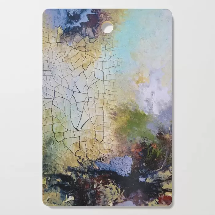 abstract art with crackle cutting board for sale canada
