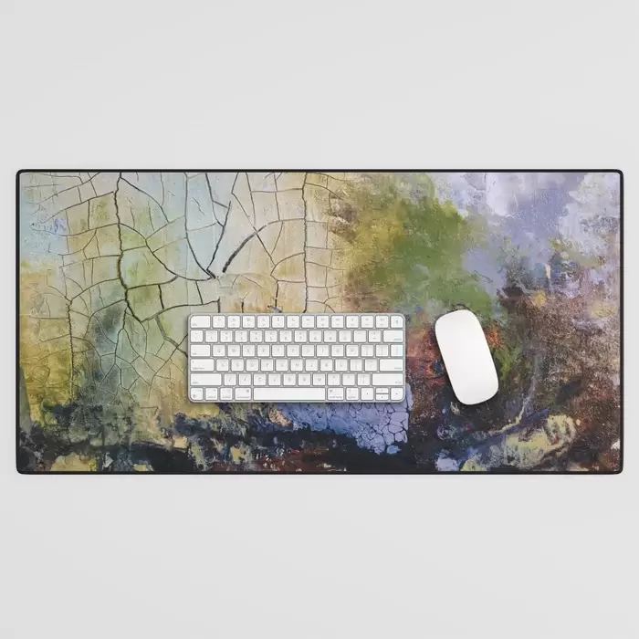 abstract art with crackle desk mats for sale canada
