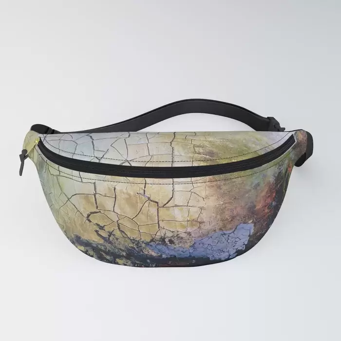abstract art with crackle fanny pack for sale canada