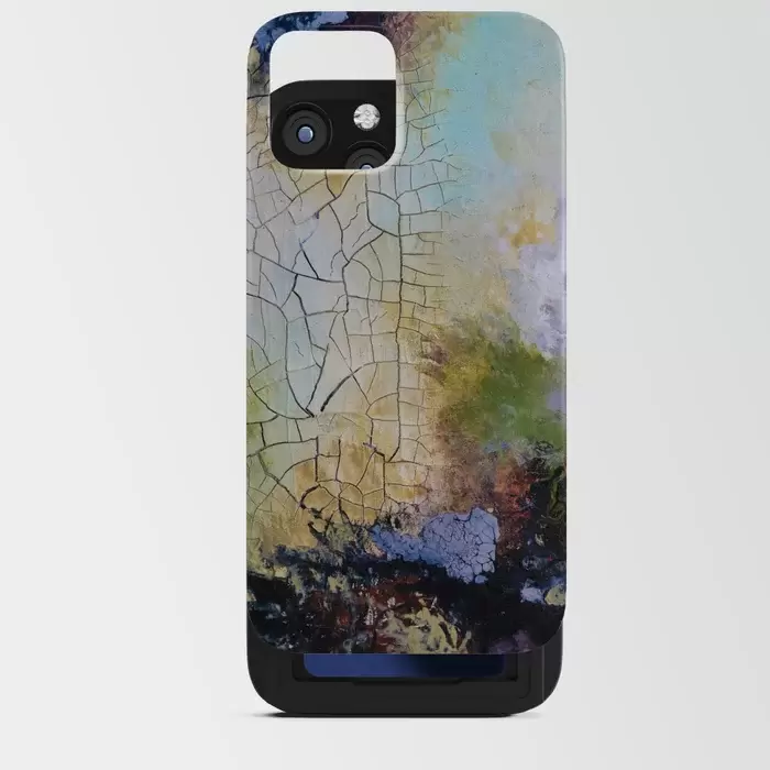 abstract art with crackle iphone card cases for sale canada