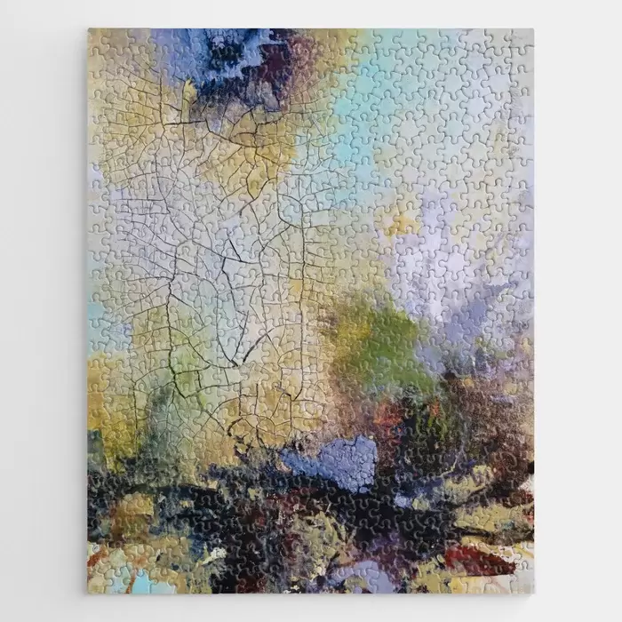 abstract art with crackle jigsaw puzzles for sale canada