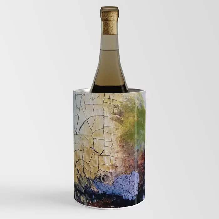 abstract art with crackle wine chiller for sale canada