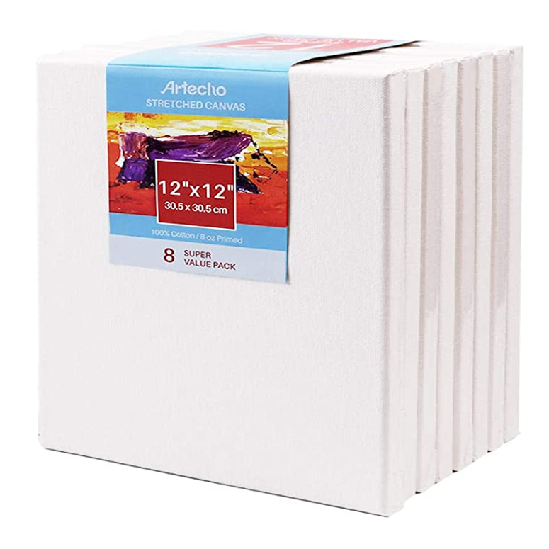 12x12 Canvases 8 pack