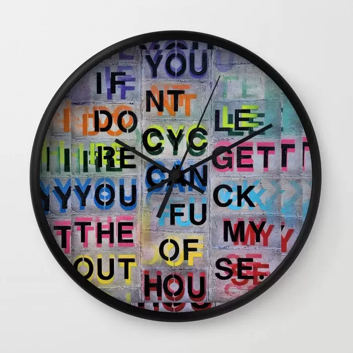 If You Don't Recycle Wall Clock