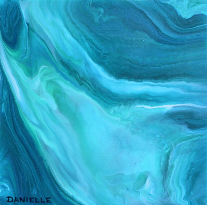 Kalamalka Lake II. Original Painting by Danielle Harshenin.