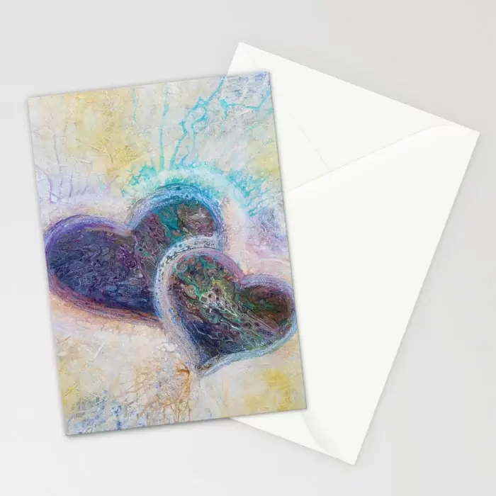 Mother's Day abstract art stationary cards