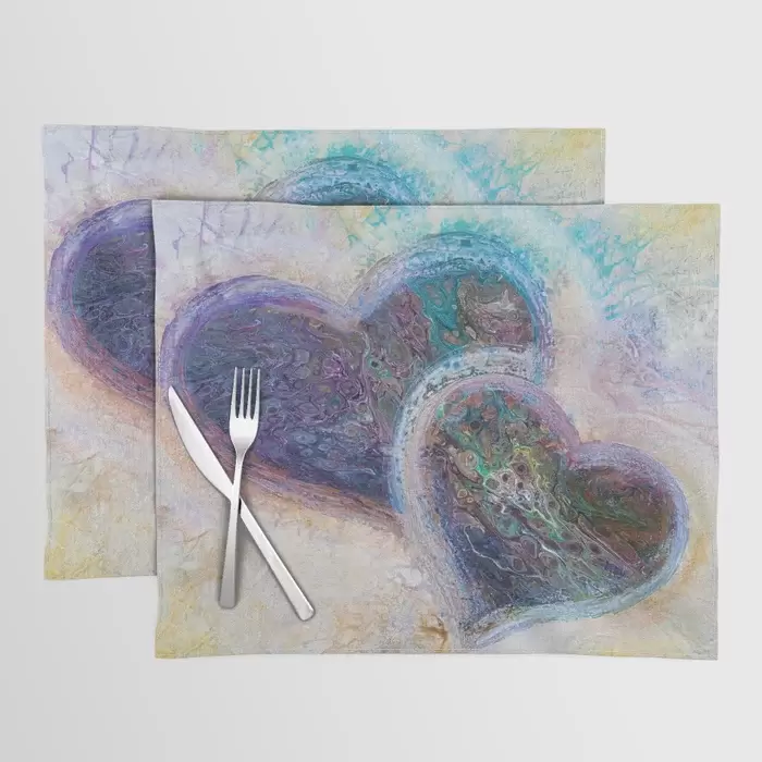 Mother's Day abstract art placemats