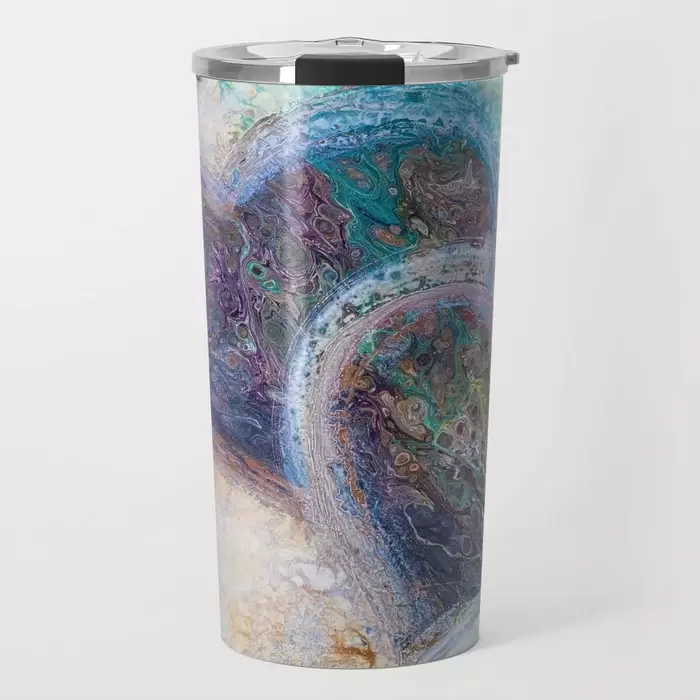 Mother's Day abstract art travel mugs