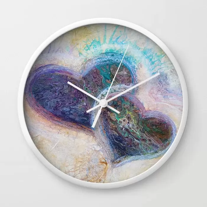 Mother's Day abstract art wall clocks