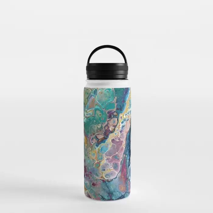 Okanagan Lake abstract art water bottle for sale BC