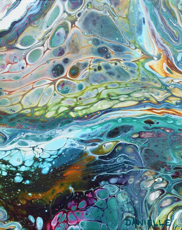 Acrylic Pouring Class for Beginners by Danielle Harshenin