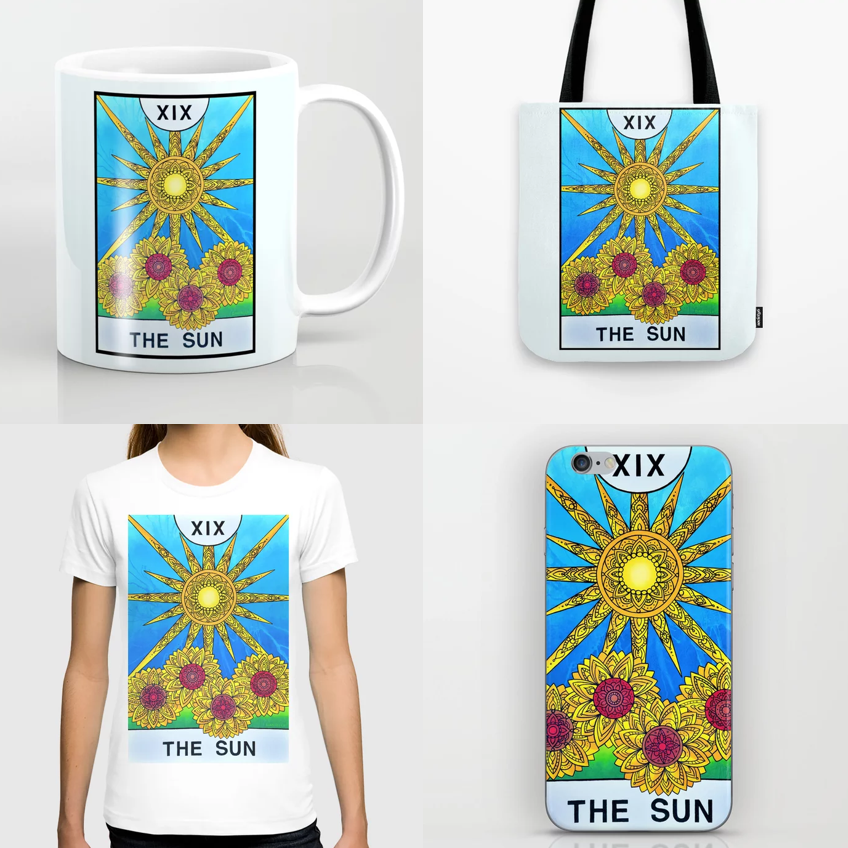 The Sun Tarot Card Merchandise For Sale