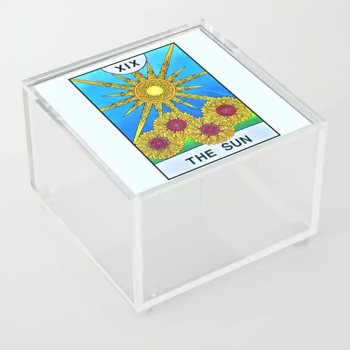 the sun tarot card acrylic box for sale canada