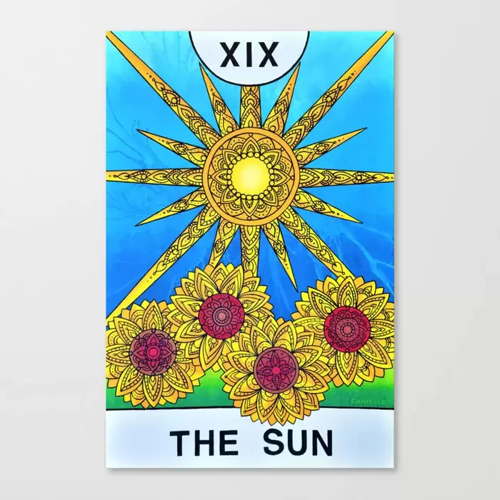 The Sun Tarot Card Canvas Prints For Sale Canada