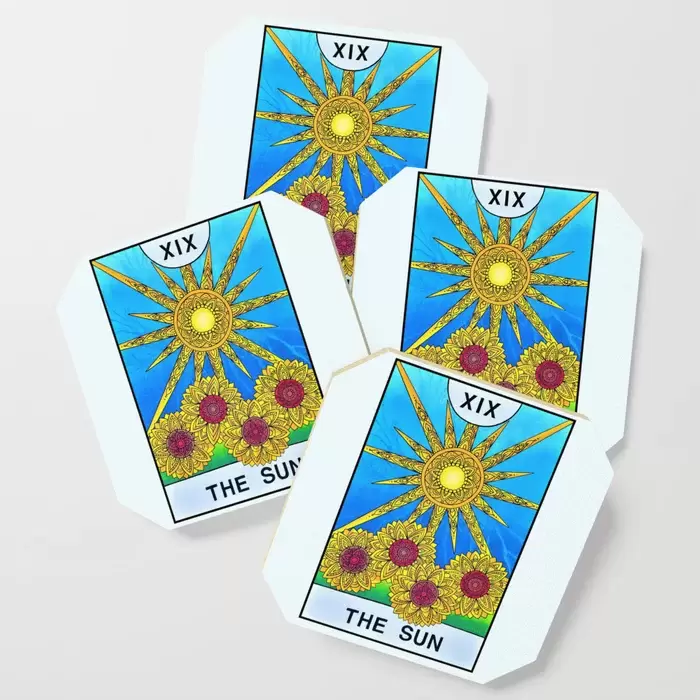 the sun tarot card coasters for sale canada