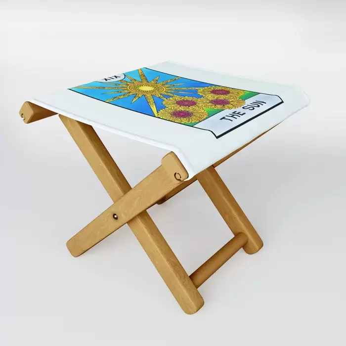 the sun tarot card folding stool for sale canada