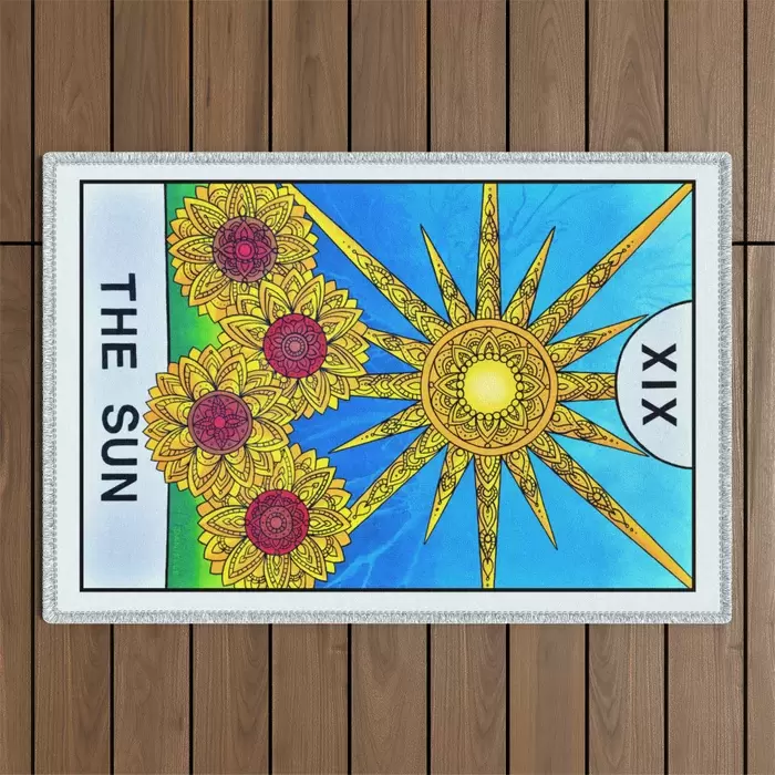 the sun tarot card outdoor rug for sale canada