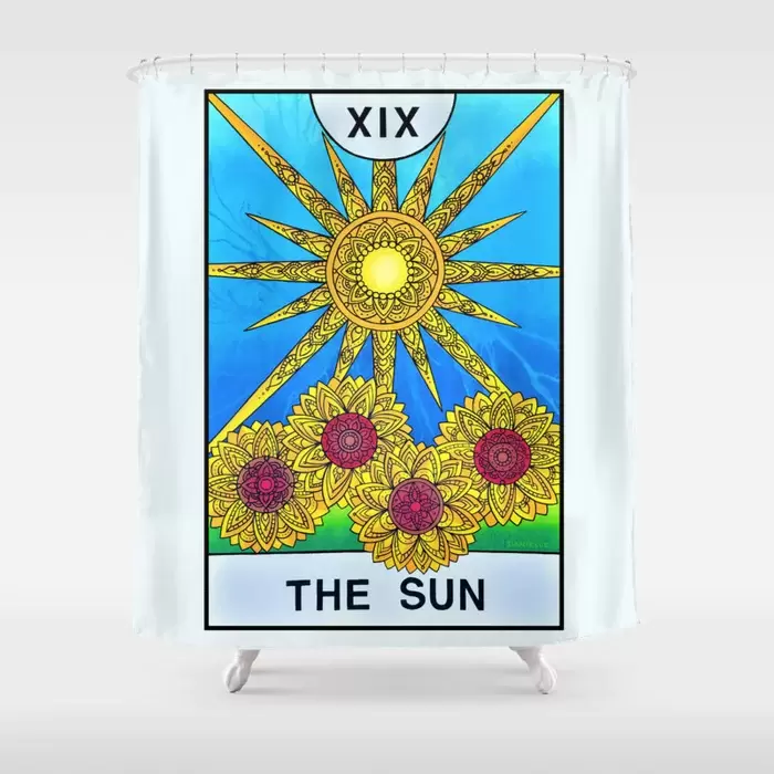 the sun tarot card shower curtain for sale canada