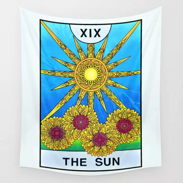 the sun tarot card wall tapestries for sale canada